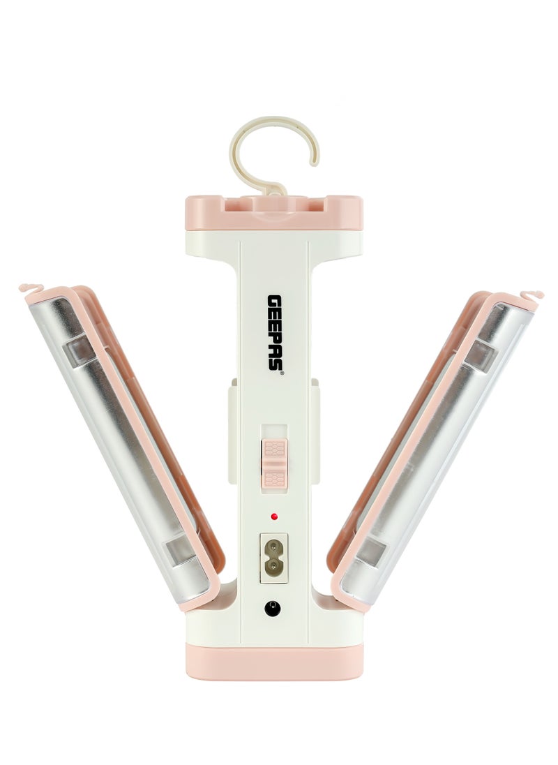 GEEPAS - Rechargeable Solar LED Lantern| Energy Efficient Design with Solar Input and Solar Panel| Compact, Portable and Light-Weight Design with 8 Hours Long Operating Time| Foldable and Portable Lantern| Perfect for Indoor and Outdoor Use|GSE5543 - Image 1