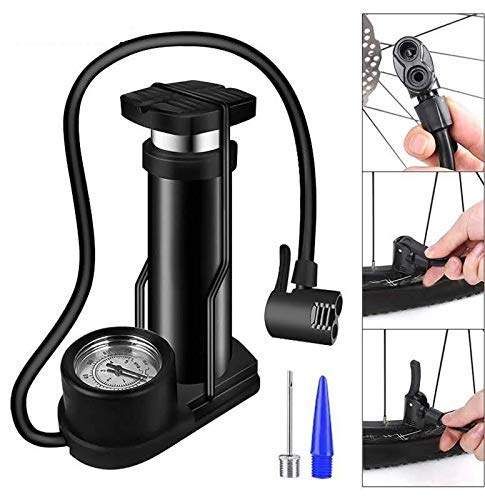 Drauss® Mini Bike Pump Ultra-Light Bicycle Air Pump for Ball, Balloon, Bicycle, Inflatable Furniture Pump.Fast Inflation Bicycle Tire Pump Fits Schrader & Presta Valve, Ultra-Light Bicycle Air Pump - Image 5