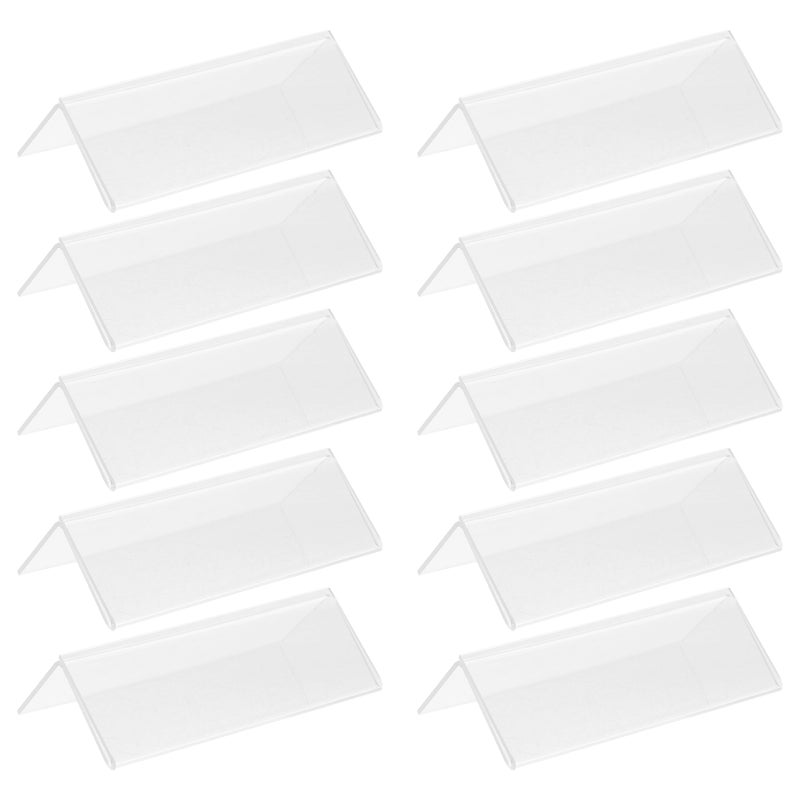Self Adhesive Shelf Label Holder, Versatile Acrylic Sign Display for Various Settings - Image 1