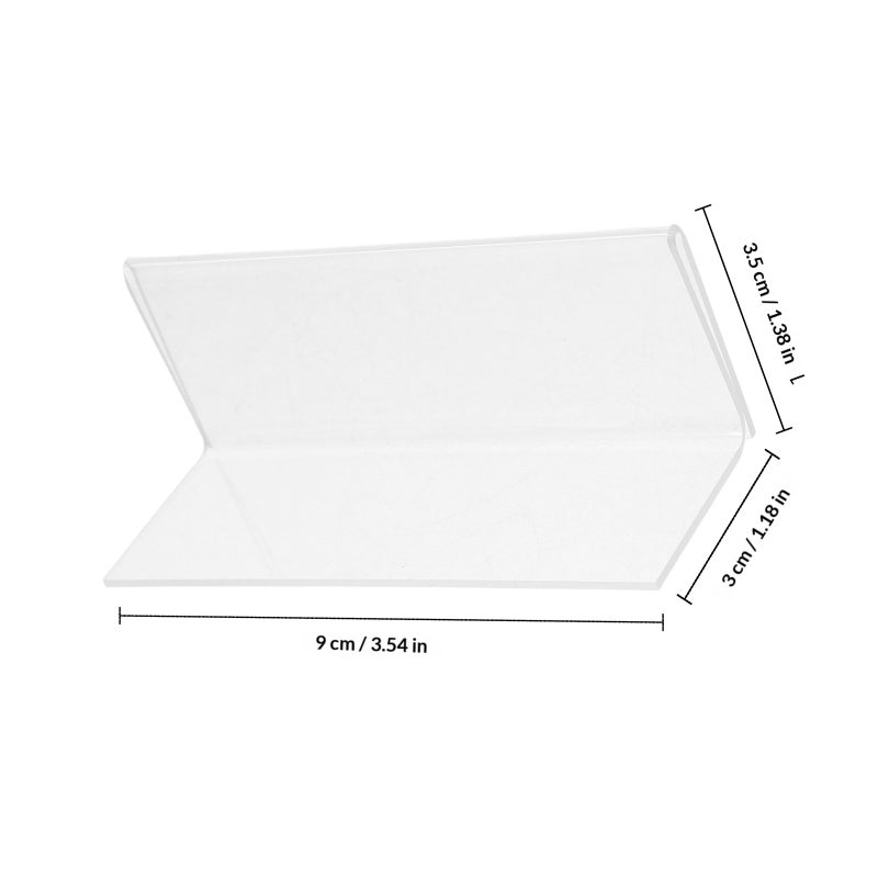 Self Adhesive Shelf Label Holder, Versatile Acrylic Sign Display for Various Settings - Image 2
