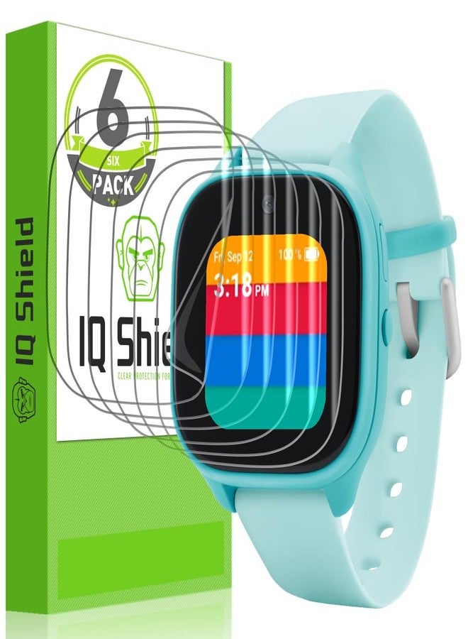 IQShield 6 Pack Screen Protector for Verizon Gizmo Watch 3 Easy Install Ultra Thin Smudge Resistant Anti- Anti-Bubble Clear TPU Film - Image 1