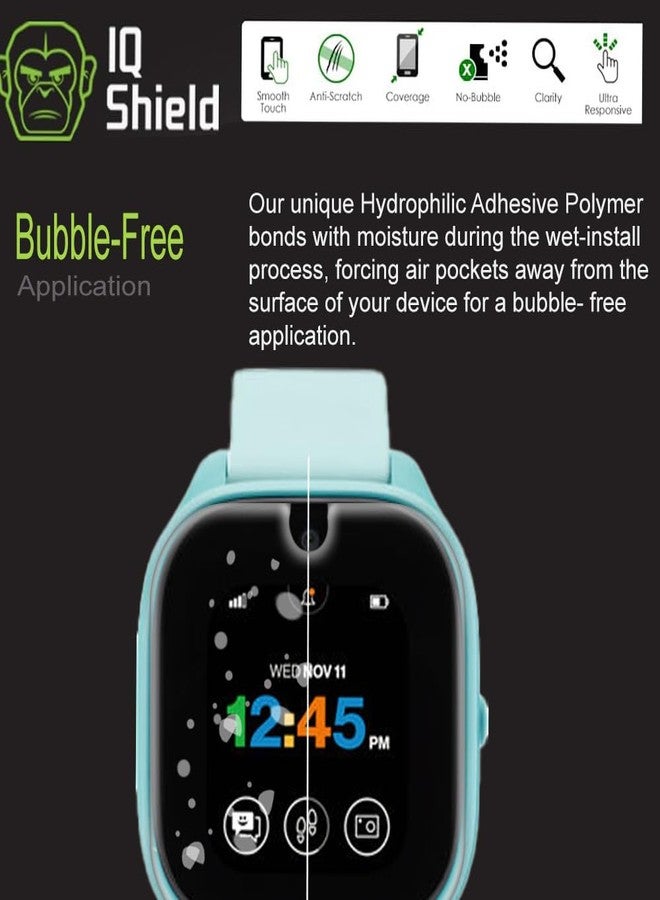 IQShield 6 Pack Screen Protector for Verizon Gizmo Watch 3 Easy Install Ultra Thin Smudge Resistant Anti- Anti-Bubble Clear TPU Film - Image 5
