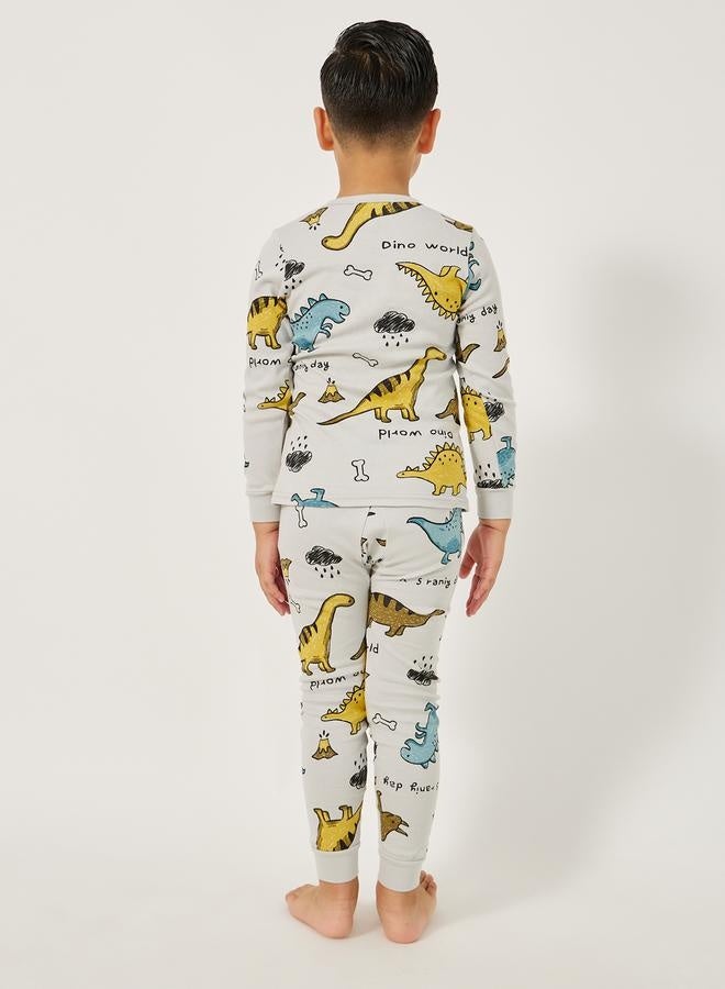 Styli Toddler Boys Dino AOP PJ Set - Image 5