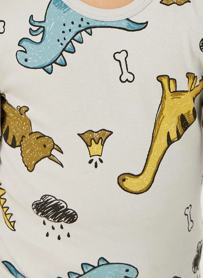 Styli Toddler Boys Dino AOP PJ Set