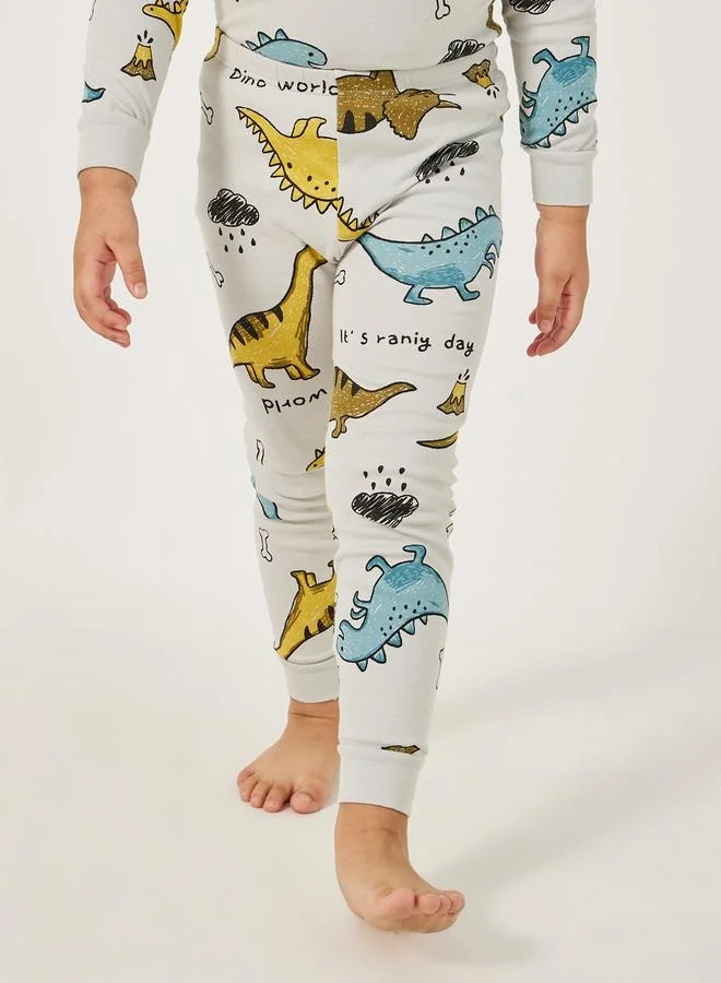 Styli Toddler Boys Dino AOP PJ Set