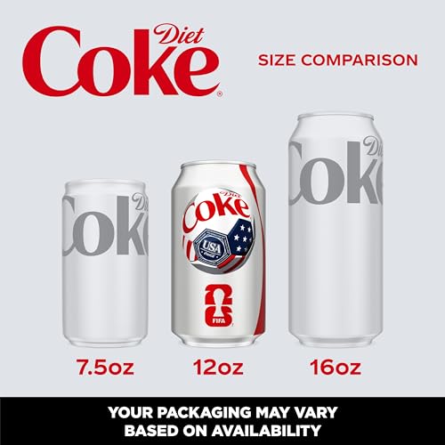 Diet Coke Soda Soft Drink Cans 12 fl oz 12 Pack - Image 5