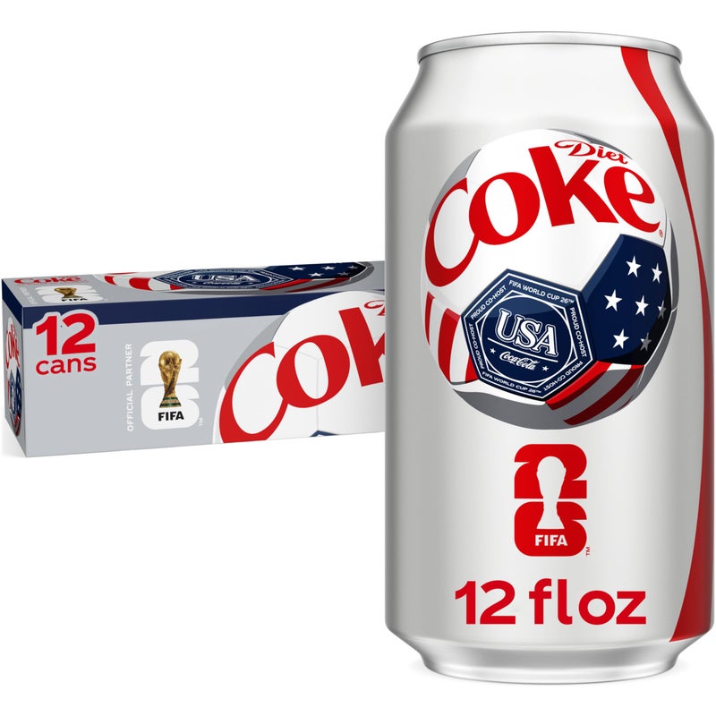 Diet Coke Soda Soft Drink Cans 12 fl oz 12 Pack - Image 3