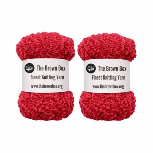 The Brown Box-Feather Wool, Crochet Hook Yarn, Needle Knitting Yarn,Feather Wool for Rangoli,Feather Wool Thread for mat. - Image 1