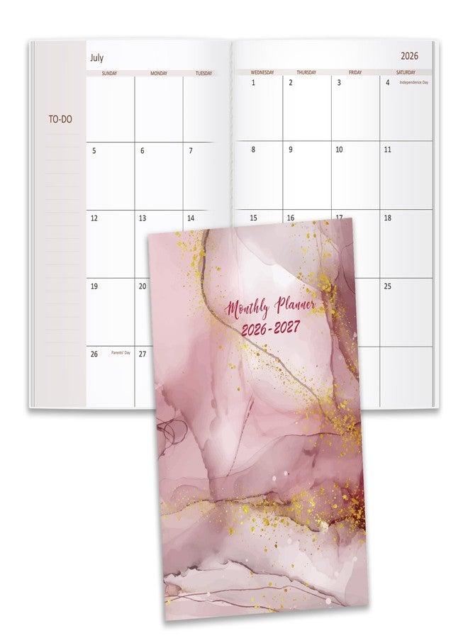 Getvow 2026-2027 Monthly Planner - 18 Months Calendar from July 2026 - December 2027, Monthly Planner 2026-2027 Easy to Organize Your Daily Life, 7" x 10", Pink - Image 1