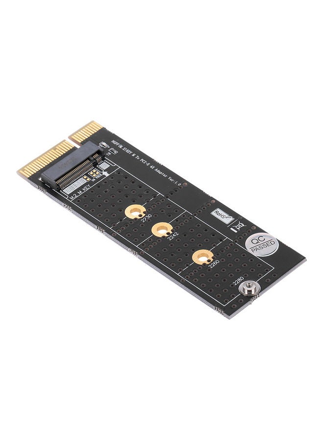 محول رأسي لبطاقة محول M.2 من NVMe إلى PCI-E 4X لجهاز الكمبيوتر المكتبي أسود/ذهبي . - Image 2