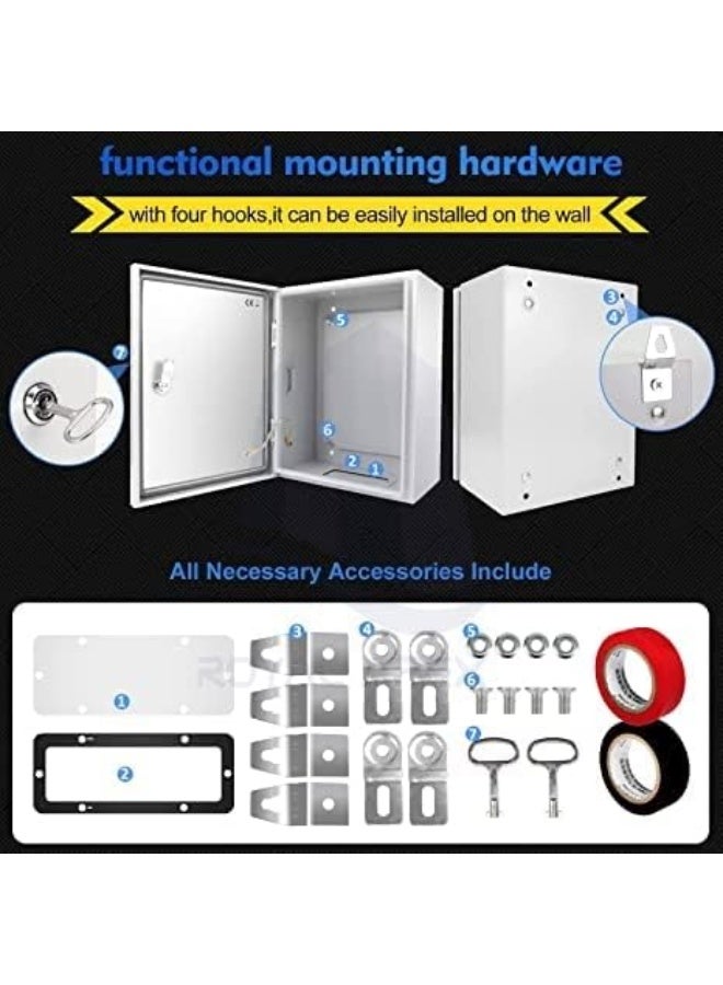 Royal Apex IP67 Waterproof Electrical Junction Box Enclosure with Wall Bracket (290x190x140) - Image 5