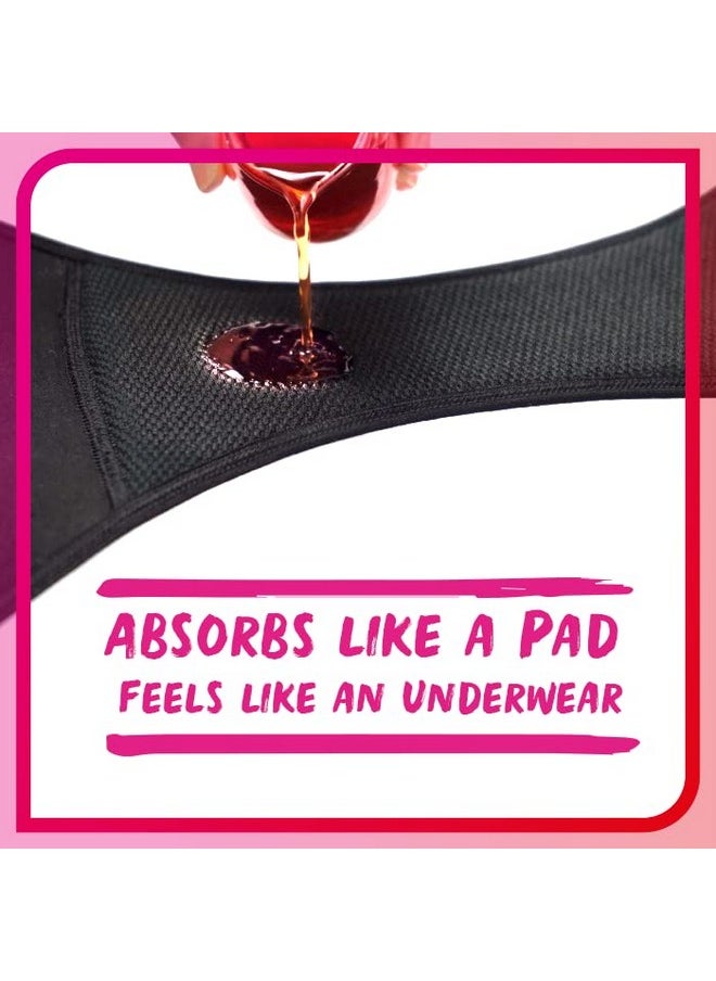 Kotex - Reusable Period Underwear (Large Size, Pack Of 1) For Light/Medium Flow Period Protection | Leakproof With Odour Control | Easy To Wash - Washable Upto 50 Times | Full Coverage - Image 1