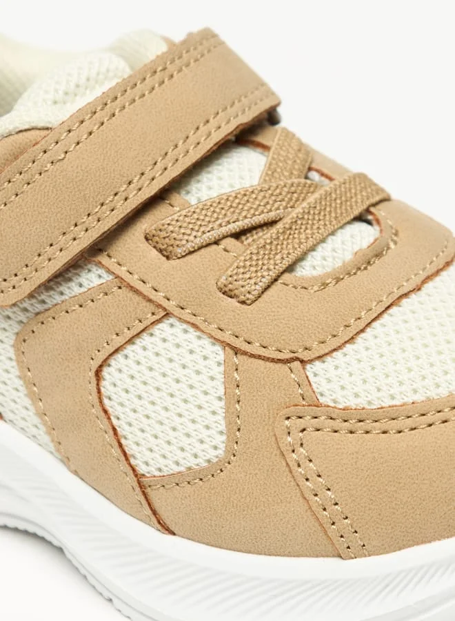 Barefeet Panelled Lightweight Sneakers with Hook and Loop Closure