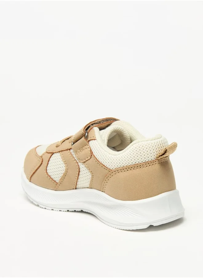 Barefeet Panelled Lightweight Sneakers with Hook and Loop Closure