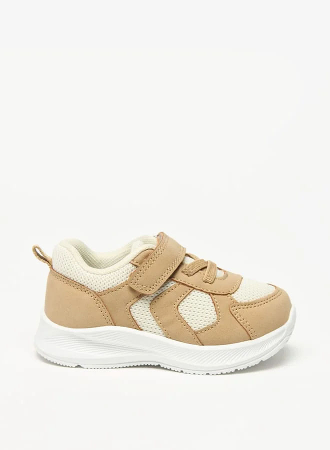 Barefeet Panelled Lightweight Sneakers with Hook and Loop Closure