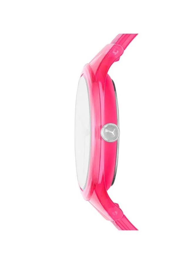 PUMA Contour 36mm Women's Analog Watch with Pink Polyurethane Strap