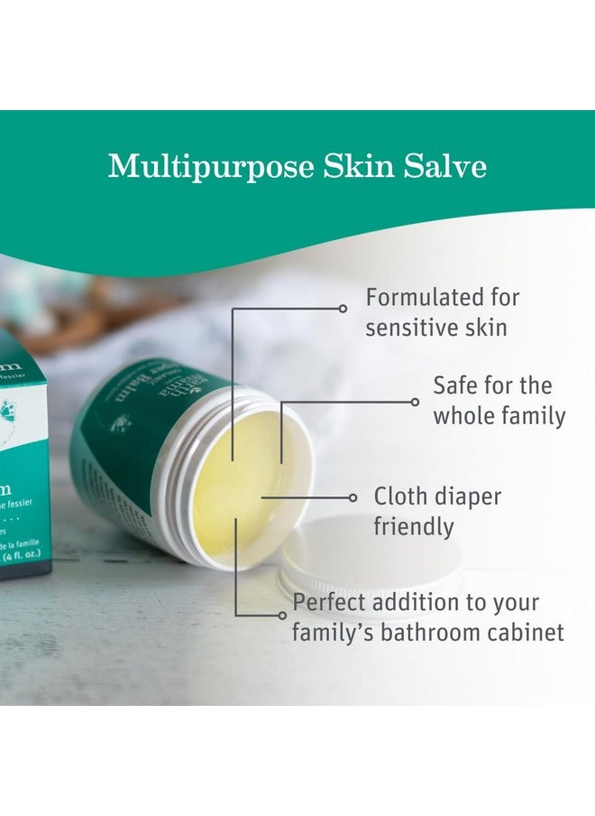 Earth Mama - Organic Diaper Balm | Diaper Cream With Calendula | Calm Skin Baby Essentials For Diaper Bag |Multipurpose Baby Ointment, 2-Fluid Ounce - Image 1