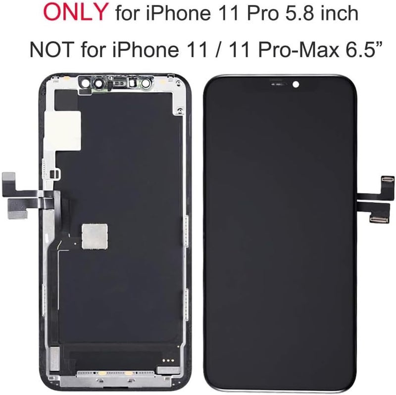 Fixerman Store for iPhone 11 Pro Screen Replacement 5.8 inch, 3D Touch LCD Display Digitizer Assembly with Repair Tool - Model A2160, A2217, A2215 - Image 2