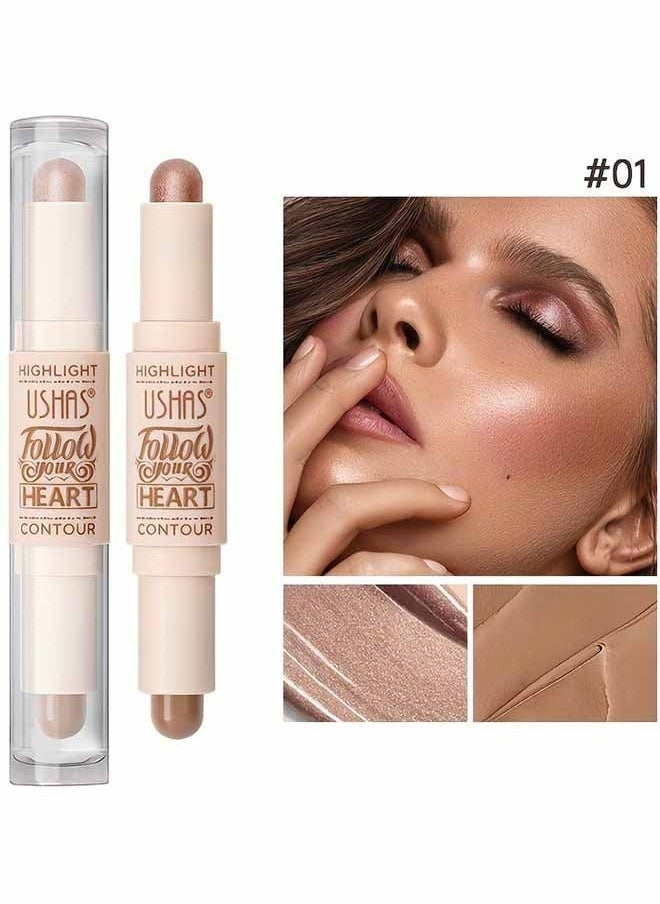 2 In 1 High Light Repair Stick Plus Outline Concealer Stick, Natural Bright Powder, Waterproof And Sweat Proof, Cover Up Small Flaws, Decorate The Face, And Create A Natural Appearance(＃01) - pzsku/ZB27855EA7C0070B82A1FZ/45/_/1693388885/665b732c-b01a-4896-9118-ccd32ab13dfc