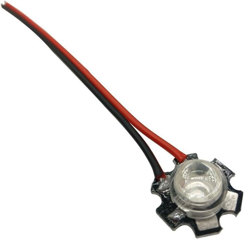 Uv 395nm 120 Degree 3W COB LED Chip Light Bulb 10 Sets With Wires And Bracket For DIY - Image 1