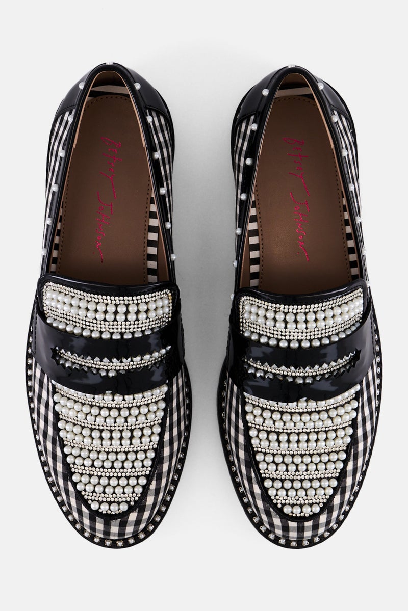Betsey Johnson Women Embellished Slip On Casual Shoes, Black - Image 3