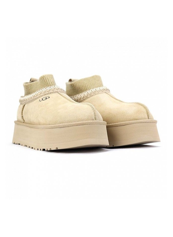 UGG Tazz Knit Slippers – Mustard Seed | Cozy & Stylish Casual Footwear - Image 3