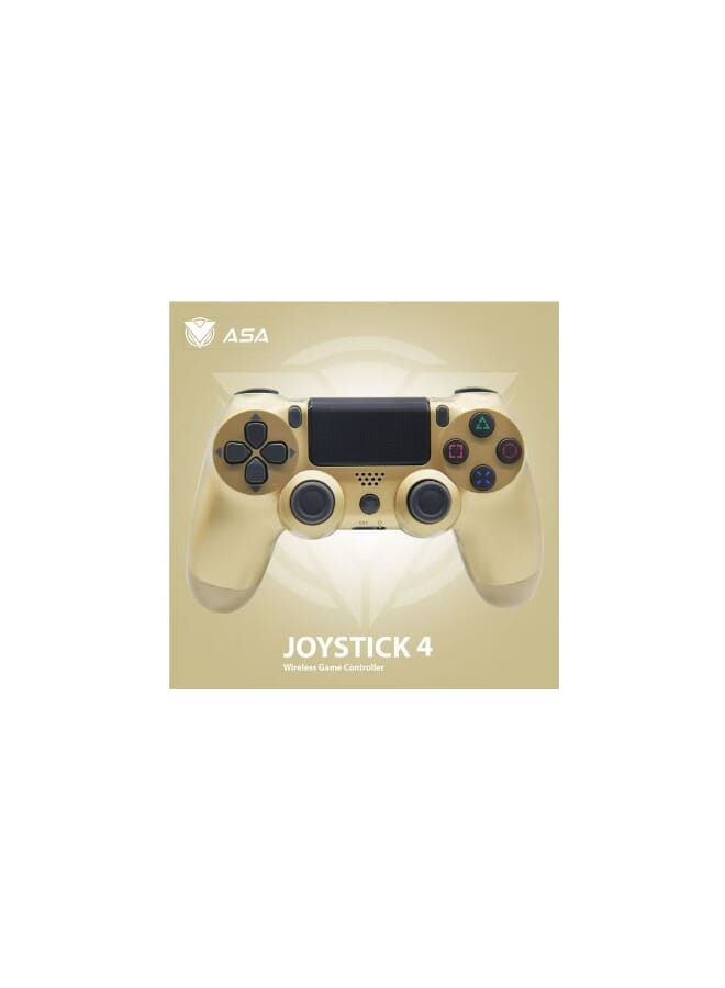 أيه أس أيه عصا التحكم اللاسلكية ASA لجهاز بلاي ستيشن 4 باللون الذهبي - Image 2