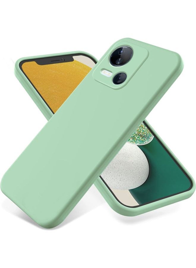 HuHa Case Cover For For Tecno Spark 10 5G Pure Color Liquid Silicone Shockproof Phone Case(Green) 