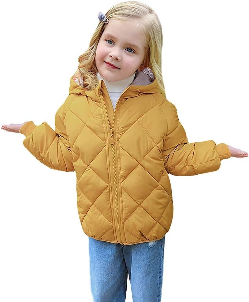 Curipeer Infant Winter Down Jacket with Hooded Warm Toddler Outer Clothing Winter 4T - Image 1