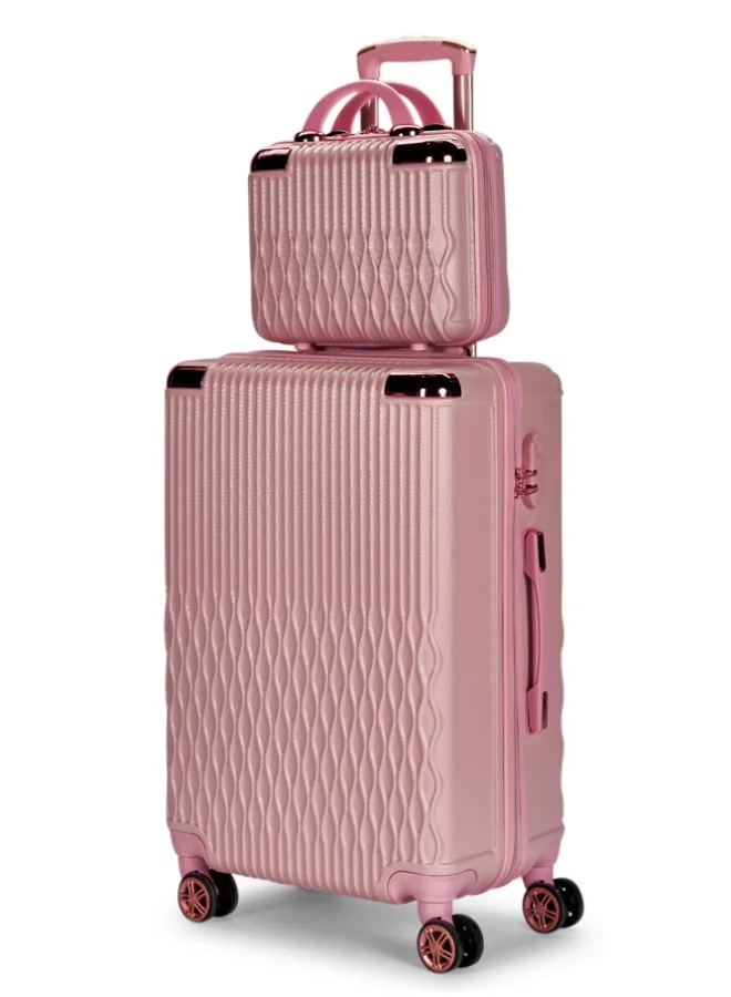 LIMRA Travel Bags Luggage set 5 pieces with a distinctive design from limra pink