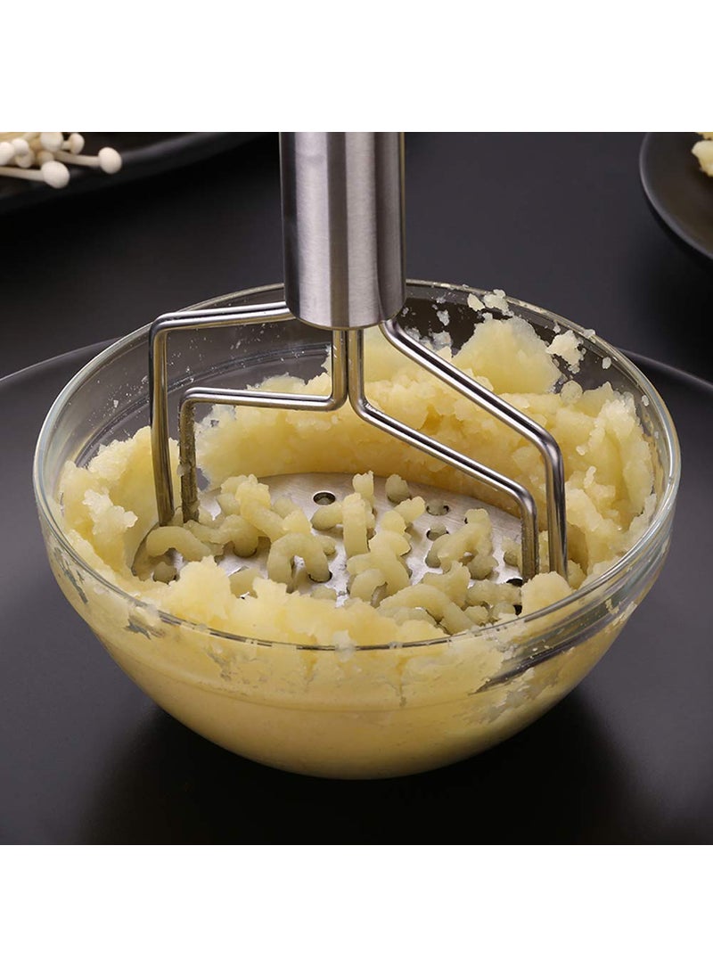 Gopinath Autolink Gopinath Autolink Present Potato Masher with Spring Stainless Steel Potato Hand Masher for DateablePotatoBaby Foodpav bhajiEgg Use in Kitchen Utensils Machine  - Image 2