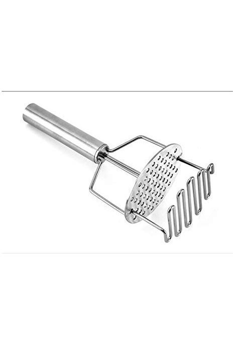 Gopinath Autolink Gopinath Autolink Present Potato Masher with Spring Stainless Steel Potato Hand Masher for DateablePotatoBaby Foodpav bhajiEgg Use in Kitchen Utensils Machine  - Image 5