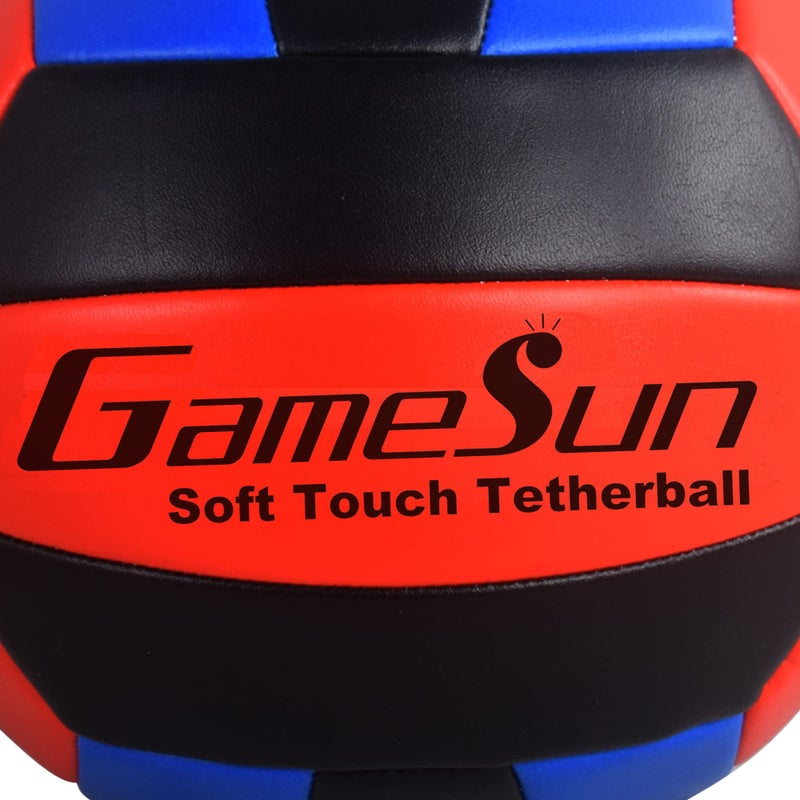 GAMESUN Tetherball Ball and Rope Set- Tetherball Ball with Rope and Carabineer Hoop, Two-Needles Pump, Glow in Dark - Image 3