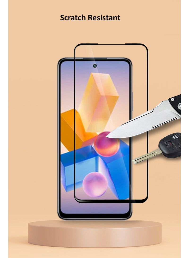 Techie واقي شاشة كامل من الزجاج المقوى عالي الجودة بدرجة صلابة 10H لهاتف Infinix Hot 40i - مضاد للخدش ومضاد لبصمات الأصابع ومضاد للفقاعات - Image 5