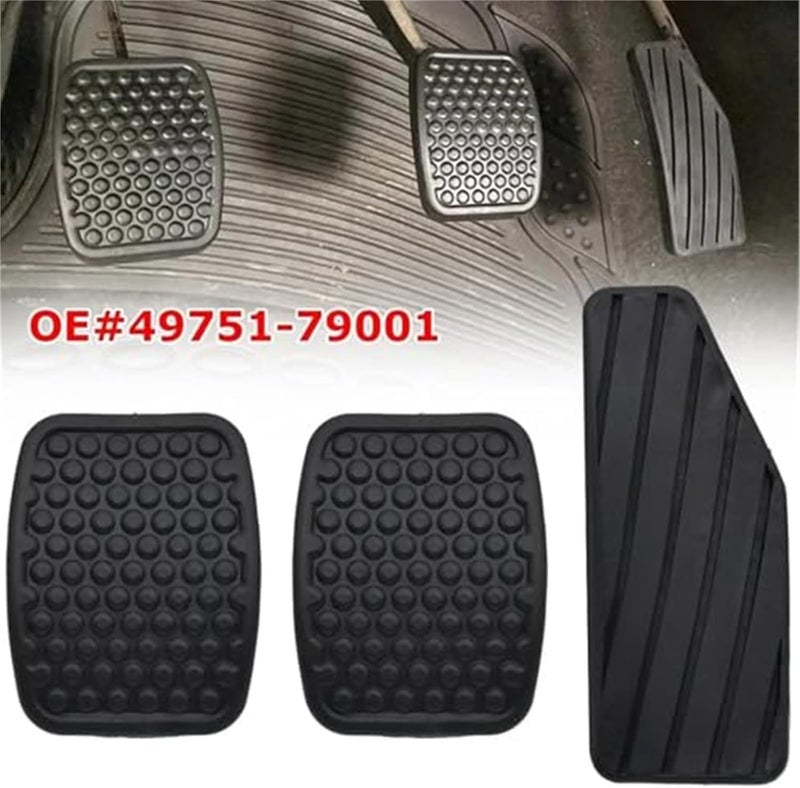 Wivplex 3-Piece Rubber Pedal Pad Cover Kit - Image 3