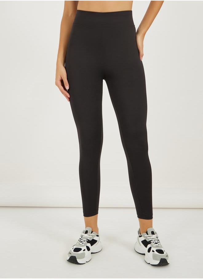 Styli Pack of 2 - Broad Waistband Basic Leggings  - Image 4
