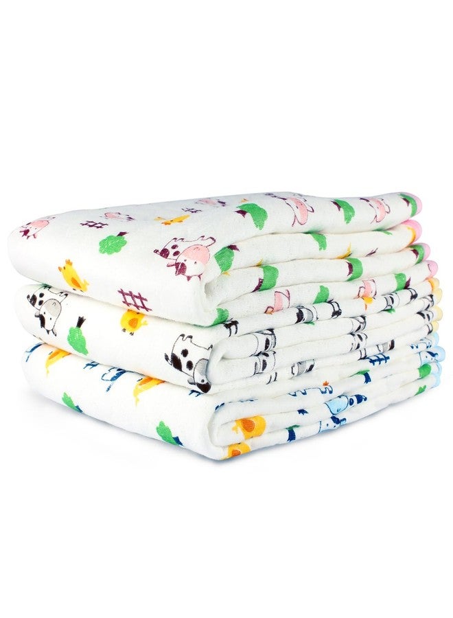 MUMMAMIA Soft Cotton Baby Waterproof & Breathable Nappy/Diaper Changing Mat - Washable and Reusable- Waterproof & Breathable (20*28 inch) Pack of 2 - Image 1