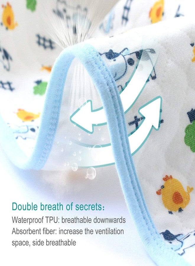 MUMMAMIA Soft Cotton Baby Waterproof & Breathable Nappy/Diaper Changing Mat - Washable and Reusable- Waterproof & Breathable (20*28 inch) Pack of 2 - Image 5