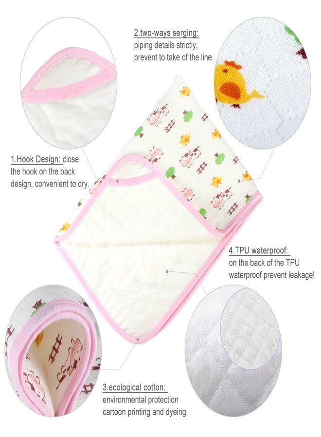 MUMMAMIA Soft Cotton Baby Waterproof & Breathable Nappy/Diaper Changing Mat - Washable and Reusable- Waterproof & Breathable (20*28 inch) Pack of 2 - Image 2