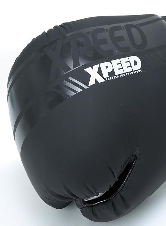 Massive Speed System Xpeed Premium Matt PU Boxing Gloves || Soft and Comfortable || Mixed Martial Arts Gloves || Training Gloves || Bag Gloves- Black (Pair of 1) (16oz) - Image 5