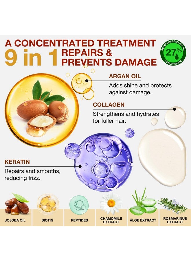 KINPUR ORGANIC COSMETICS Hair Repair Mask with Collagen, Biotin, Argan Oil - Moisturizing Treatment for Dry, Damaged, Split Hair, Hair Loss, and Heat & Color Protection - Image 3