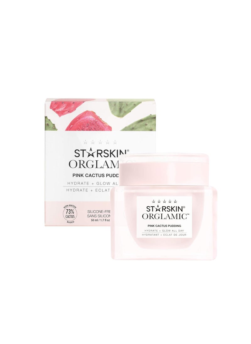 STARSKIN STARSKIN Orglamic Pink Cactus Pudding All in One Cream Korean Skincare with Prickly Pear Cactus Seed Oil 993 Natural 50 ml 