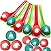 JellyArch 48 Pack Christmas Game for Family Party Spoon Relay Race Set Christmas Tree Santa Snowman Reindeer Ball and Spoon Race Game for Indoor Outdoor Holiday Party GiftsHats - Image 2