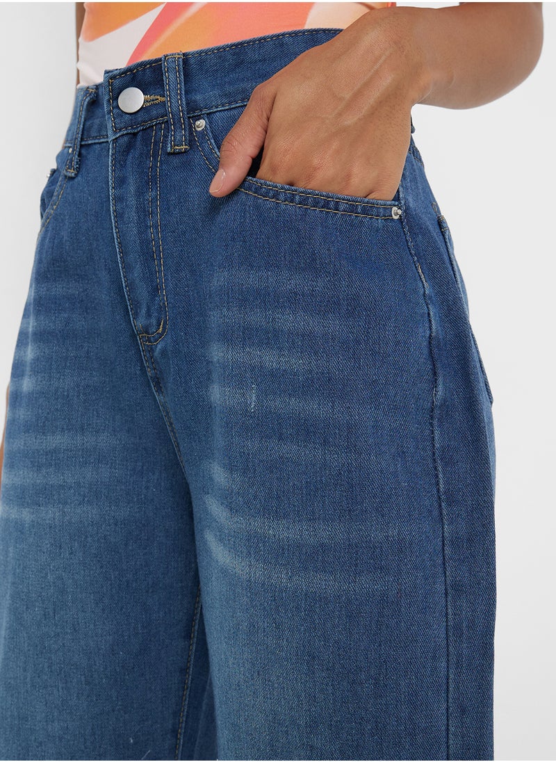 Ginger Mid Rise Straight Fit Jeans  - Image 4