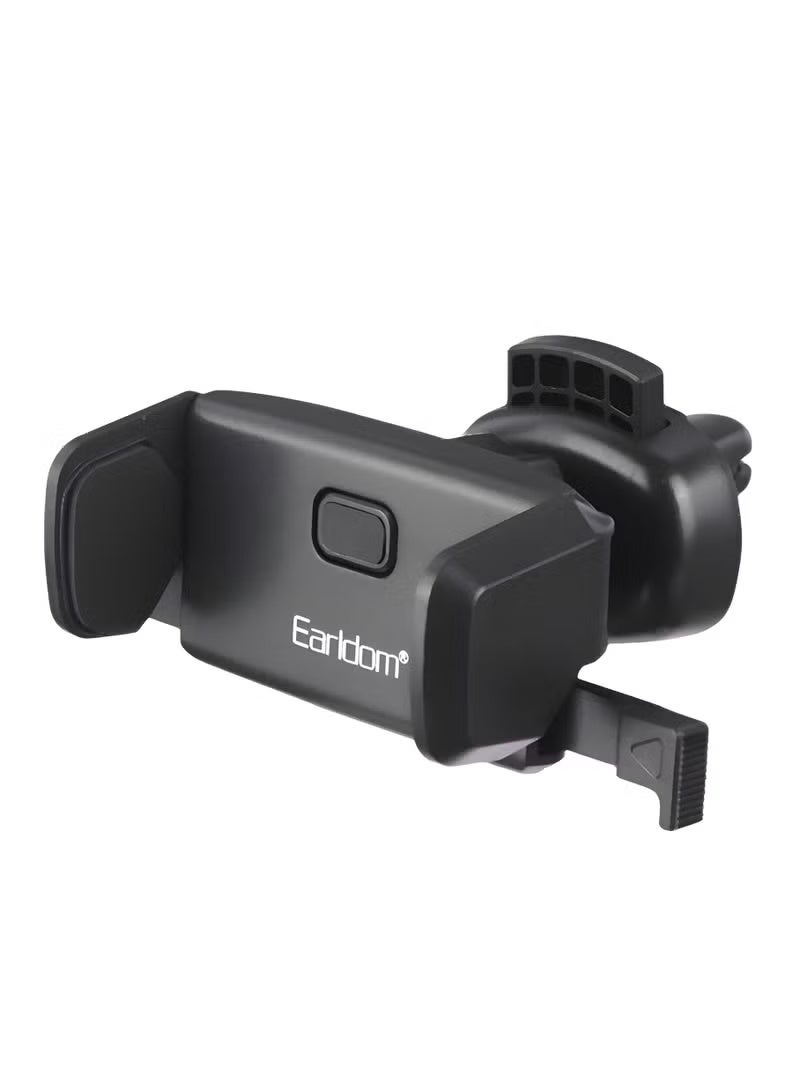 Earldom ET-EH45 Car Phone Holder – 360° Rotation – Dedicated slot for charging the phone - Secure & Firm Air Vent Mount-BLACK - Image 2