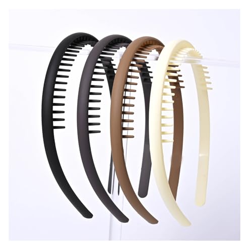 Lvyeer 4pcs Headband with teeth Zig Zag Headband plastic comb headbands for women Nonslip hair bands 90s Hair Accessories - Image 1