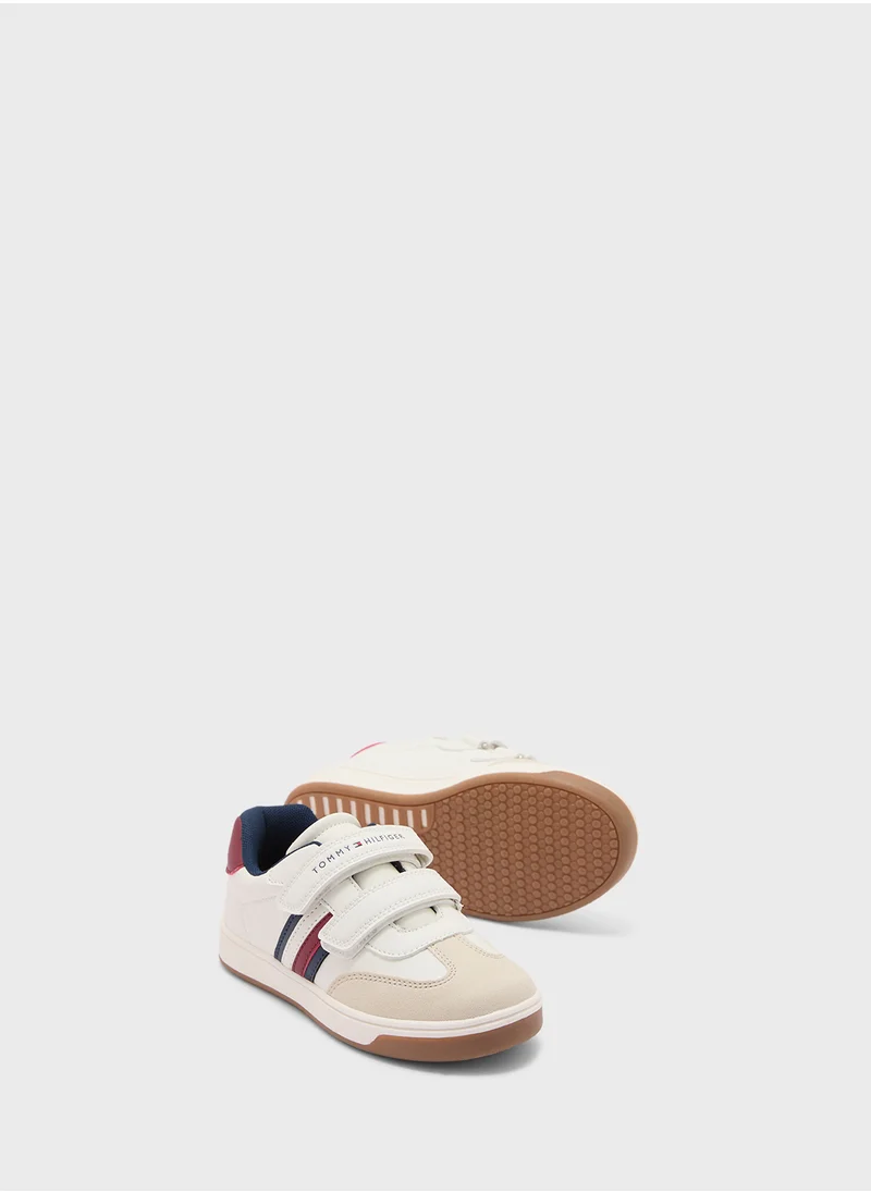 تومي هيلفيغر Youth Low Top Velcro Sneakers