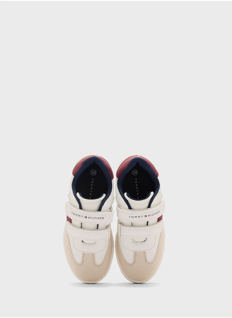 تومي هيلفيغر Youth Low Top Velcro Sneakers