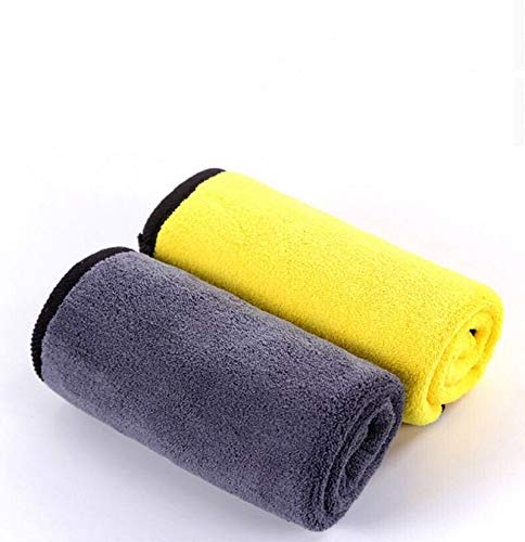 KeepCart Extra Thick Micro Fibers Towels Super Absorbent Microfiber Towels for CarsDetailingInterior ReusableMicrofiber Cleaning Cloth Dust Cloth Pack of 2