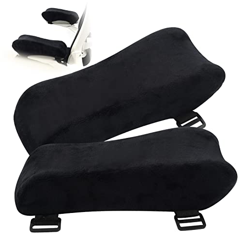 GUFAOWI Ergonomic Office Chair Arm Pads, Memory Foam Armrest Pads for Office Chair Gaming Chair Arm Rest Covers for Desk Chair, Armrest Cushions for Elbow Pressure Relief (Set of 2) - Image 1